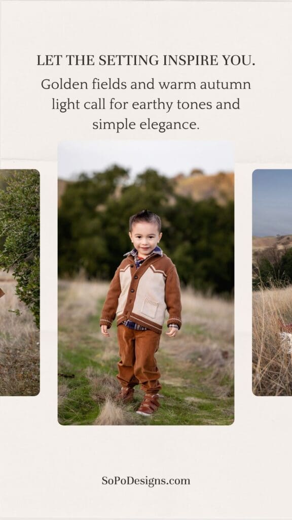 Young boy smiling at the camera while posing for family photos in Livermore California