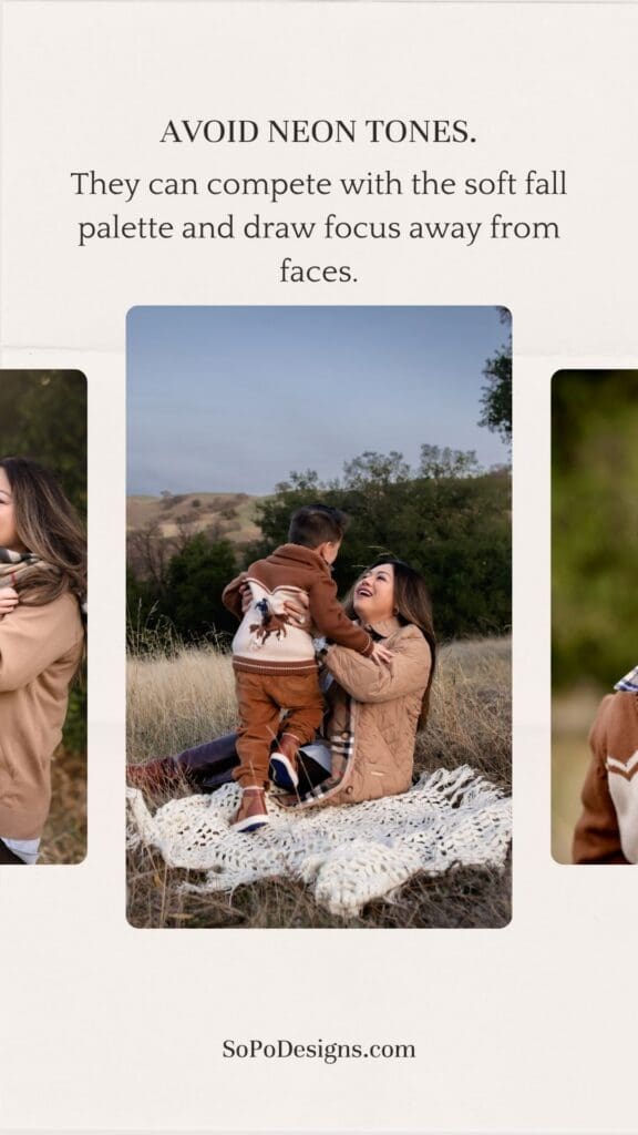 Mother and son during a photoshoot in California